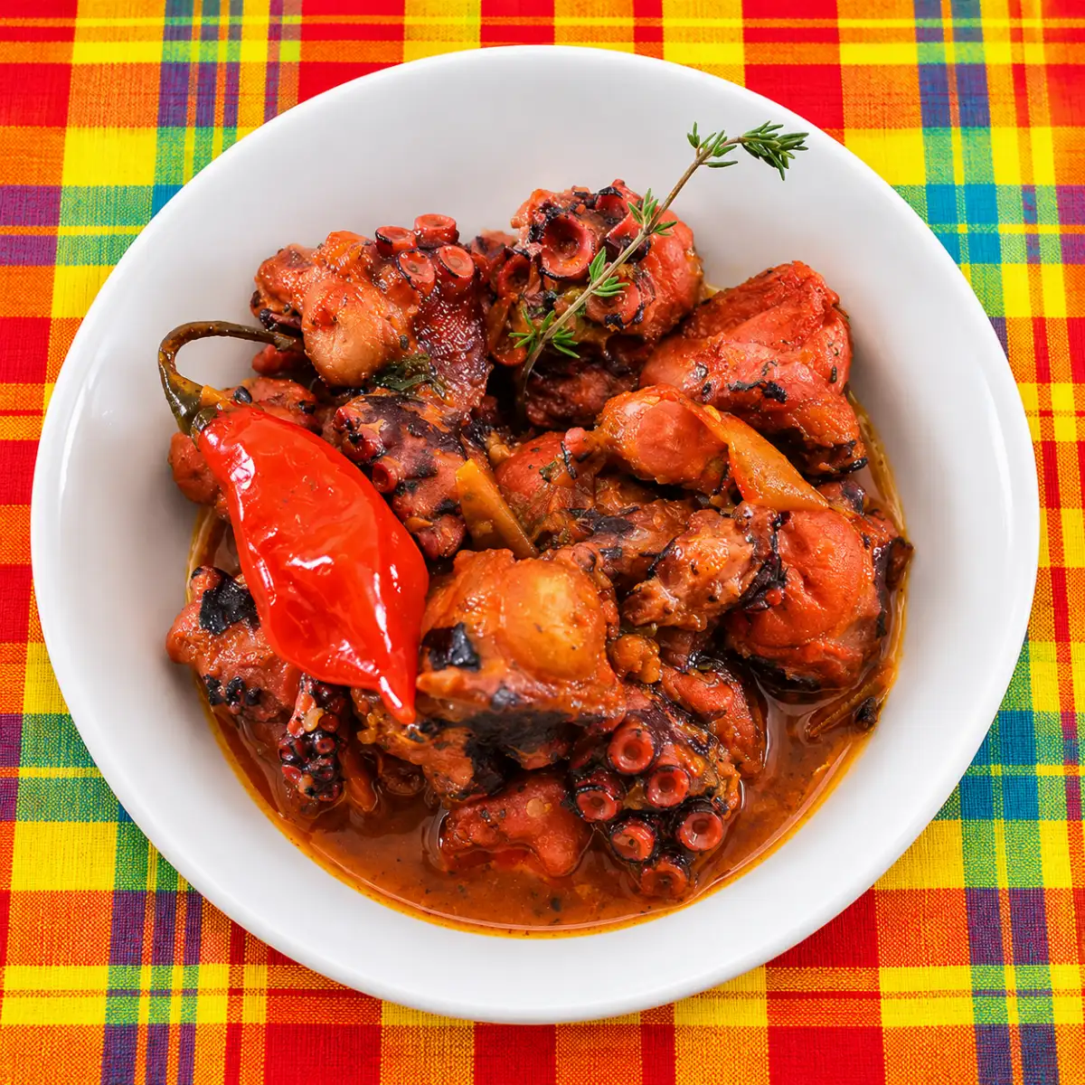 Fricassée de chatrou (poulpe)